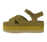 Sandali estivi con plateau e cinturino alla caviglia UGG Australia Aubrey da donna in vera pelle con suola in EVA W/1167471 Marrone