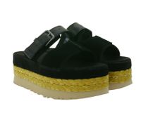 UGG Australia Aubrey Slide da donna, scarpe estive con plateau in vera pelle e suola in EVA, W/1167451, nero