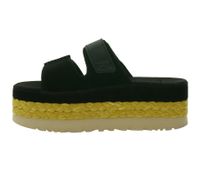 UGG Australia Aubrey Slide da donna, scarpe estive con plateau in vera pelle e suola in EVA, W/1167451, nero