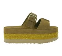 UGG Australia Aubrey Slide da donna, scarpe estive con plateau in vera pelle e suola in EVA, W/1167451, marrone