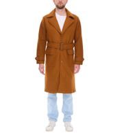 Mantel für Herren mit Woll-Anteil Herbst-Jacke mit Gürtel Langarm mit Knöpfen Winter-Jacke 936768 Braun Mantel für Herren mit Woll-Anteil Herbst-Jacke mit Gürtel Langarm mit Knöpfen Winter-Jacke 936768 Braun