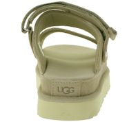 UGG Australia Goldenstar Slide da donna, scarpe in vera pelle sostenibile con suola in EVA, sandalo con plateau e chiusura in velcro, 1167399 beige