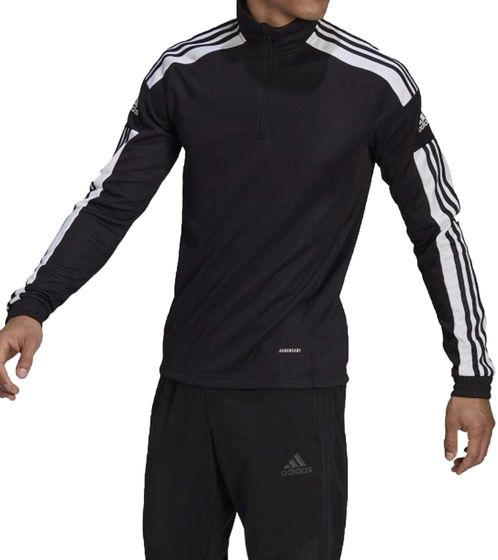 adidas Squadra 21 Training Top Men's Training Shirt Sustainable Sports Shirt with AEROREADY Technology GK9562 Black