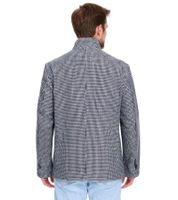 Chaqueta de entretiempo para hombre con estampado pata de gallo, chaqueta de primavera 957466, negro/blanco Chaqueta de entretiempo para hombre con estampado pata de gallo, chaqueta de primavera 957466, negro/blanco