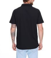 Polo sport ELEVATE Ottawa pour homme, en maille piquée, coupe cool, 220 g/m², noir, 3908299