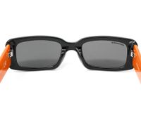 Converse Damen & Herren Sonnenbrille mit UV400-Schutz mit Lichtdurchlässigkeit S2 Urlaubs-Brille Sommer-Brille SCO228 Schwarz/Grün, Schwarz/Pink oder Schwarz/Orange