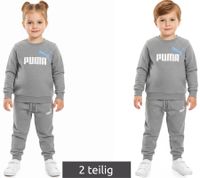 Ensemble de jogging PUMA pour enfants (garçons et filles), 2 pièces, pull col rond, en coton, gris 627915 03
