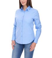 ELEVATE Hamell Langarm-Hemd schlichtes Damen Blusen-Hemd Popelin Bluse 3816940 Hellblau