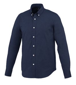 Chemise Oxford à manches longues ELEVATE Vaillant, chemise business classique pour homme, en coton 142 g/m² 3816249 Bleu marine