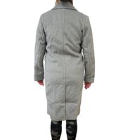 Manteau long durable pour femme, manteau de tous les jours aspect laine, manteau basique, veste à manches longues 931881 gris Manteau long durable pour femme, manteau de tous les jours aspect laine, manteau basique, veste à manches longues 931881 gris