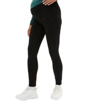 Pantaloni premaman da donna, pantaloni basic semplici, abbigliamento premaman, leggings sportivi 950753 Nero