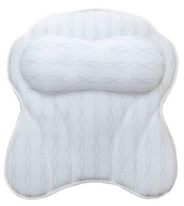Zenfinity Moments Badewannen-Kissen zur Unterstützung von Kopf, Nacken und Rücken Bad-Zubehör 43x43cm Bad-Kissen Wellness Weiß Zenfinity Moments Badewannen-Kissen zur Unterstützung von Kopf, Nacken und Rücken Bad-Zubehör 43x43cm Bad-Kissen Wellness Weiß