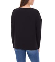 Maglione da donna a maniche lunghe con motivo natalizio Maglia con paillettes Manica lunga con stampa glitter 951384 Nero/Oro