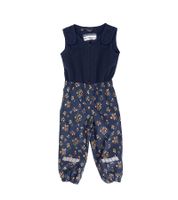 Pantalón impermeable infantil con bandas reflectantes, peto térmico para niños y niñas con estampado floral, pantalón antibarro, peto 903967 azul oscuro