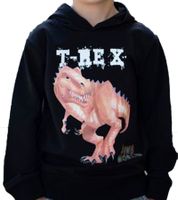 Maglione per bambini DINO WORLD, felpa con cappuccio in cotone con stampa dinosauro, felpa con cappuccio, felpa 27303360 nero