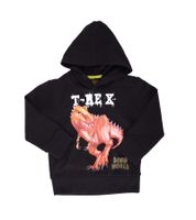 Maglione per bambini DINO WORLD, felpa con cappuccio in cotone con stampa dinosauro, felpa con cappuccio, felpa 27303360 nero