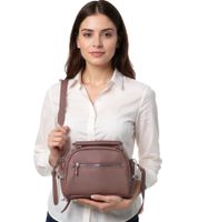 WOWZILLA borsa da donna, borsa a tracolla idrorepellente, borsa da sera alla moda, rosa antico