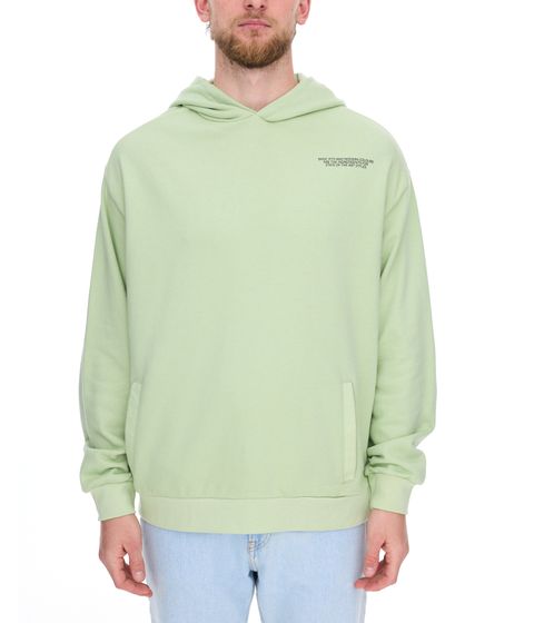 SUBLEVEL Herren Kapuzen-Pullover Baumwoll-Hoodie mit Eingriffstaschen Sweater H10014T21326A3 1220 Hellgrün