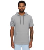 EIGHT2NINE Men's Hooded Sweater, Short-Sleeved Cotton Hoodie, T-Shirt, Hoodie, Summer Hoodie H10014L22462AEN 23200 Light Gray