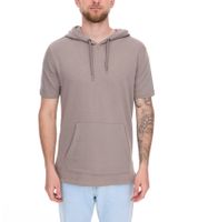 Pull à capuche pour homme EIGHT2NINE , manches courtes, en coton, sweat à capuche d'été, H10014L22462AEN 21300, marron clair Pull à capuche pour homme EIGHT2NINE , manches courtes, en coton, sweat à capuche d'été, H10014L22462AEN 21300, marron clair