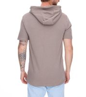 Pull à capuche pour homme EIGHT2NINE , manches courtes, en coton, sweat à capuche d'été, H10014L22462AEN 21300, marron clair Pull à capuche pour homme EIGHT2NINE , manches courtes, en coton, sweat à capuche d'été, H10014L22462AEN 21300, marron clair