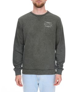 SKY REBEL Maglione girocollo da uomo in cotone effetto anticato H10068C21372A 12400 Verde SKY REBEL Maglione girocollo da uomo in cotone effetto anticato H10068C21372A 12400 Verde