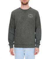 SKY REBEL Herren Rundhals-Pullover Baumwoll-Sweater im Antik-Look H10068C21372A 12400 Grün