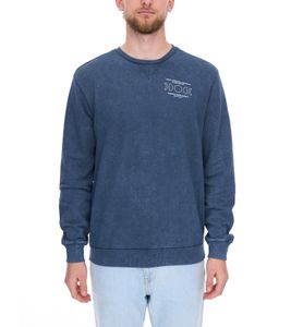 SKY REBEL Men's Round Neck Cotton Sweater with an Antique Look H10068C21372A 12400 Dark Blue