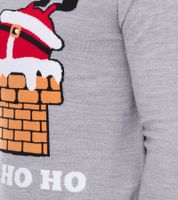 Herren Strick-Pullover mit weihnachtlichem Muster Weihnachts-Pullover Freizeit-Sweater 979440 Grau Herren Strick-Pullover mit weihnachtlichem Muster Weihnachts-Pullover Freizeit-Sweater 979440 Grau