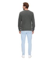 SKY REBEL Herren Rundhals-Pullover Baumwoll-Sweater im Antik-Look H10068C21372A Dunkelblau, Grün oder Grau