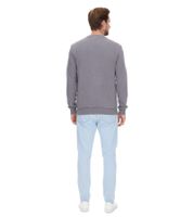 SKY REBEL Herren Rundhals-Pullover Baumwoll-Sweater im Antik-Look H10068C21372A Dunkelblau, Grün oder Grau