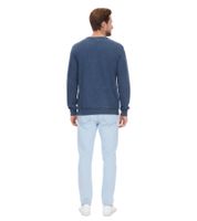 SKY REBEL Herren Rundhals-Pullover Baumwoll-Sweater im Antik-Look H10068C21372A Dunkelblau, Grün oder Grau