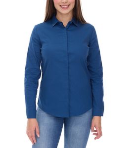 camicetta estiva da donna vestino con dettagli in strass camicia blusa 901299 blu scuro