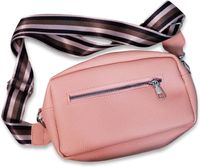 WOWZILLA Women's Handbag with Practical Compartments, Shoulder Bag, Fashionable Evening Bag, Light Pink, Black, or Dusty Pink WOWZILLA Women's Handbag with Practical Compartments, Shoulder Bag, Fashionable Evening Bag, Light Pink, Black, or Dusty Pink