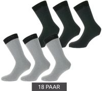 18 paires de CHAUSSETTES MENS WORK SOCKS chaussettes de travail chaussettes en coton chaussettes de travail chaussettes longues MWS-21002 gris foncé ou gris clair 18 paires de CHAUSSETTES MENS WORK SOCKS chaussettes de travail chaussettes en coton chaussettes de travail chaussettes longues MWS-21002 gris foncé ou gris clair