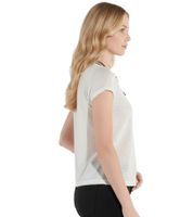 vestino Women's T-Shirt, Short-Sleeved Shirt with Bow, Summer Shirt 900659 White