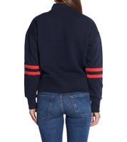 COURSE Women's Turtleneck Cotton Sweater with Coke Print, Long-Sleeved Shirt, 900959 Dark Blue