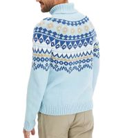 Herren Strick-Pullover mit geometrischen Muster Freizeit-Sweater Große Größen 955017 Blau Herren Strick-Pullover mit geometrischen Muster Freizeit-Sweater Große Größen 955017 Blau