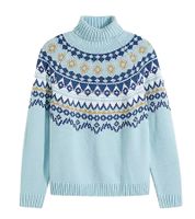 Herren Strick-Pullover mit geometrischen Muster Freizeit-Sweater Große Größen 955017 Blau Herren Strick-Pullover mit geometrischen Muster Freizeit-Sweater Große Größen 955017 Blau