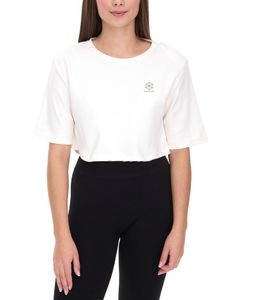 T-shirt court de fitness pour femme YOU DO YOU avec découpe au dos, en coton, blanc, 905051 T-shirt court de fitness pour femme YOU DO YOU avec découpe au dos, en coton, blanc, 905051