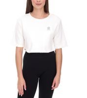 YOU DO YOU women's t-shirt in cropped style fitness top with back cut-out cotton shirt 905051 white YOU DO YOU women's t-shirt in cropped style fitness top with back cut-out cotton shirt 905051 white