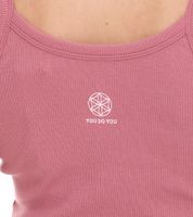 YOU DO YOU Damen Crop-Top geripptes Fitness-Top Baumwoll-Shirt Tanktop Yoga-BH 905101 Alt-Rosa YOU DO YOU Damen Crop-Top geripptes Fitness-Top Baumwoll-Shirt Tanktop Yoga-BH 905101 Alt-Rosa
