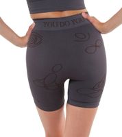 Pantaloncini da ciclista da donna YOU DO YOU, pantaloni da allenamento, pantaloni sportivi corti a fantasia, moda yoga 904891 grigio/nero