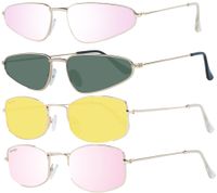 MILLNER Women's Sunglasses 100% UV 400 Protection Filter Category 3 Hilton or Gatwick Holiday Glasses in Pink, Green, or Yellow