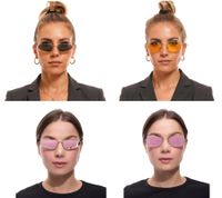 MILLNER Women's Sunglasses 100% UV 400 Protection Filter Category 3 Hilton or Gatwick Holiday Glasses in Pink, Green, or Yellow