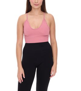 YOU DO YOU Women's Sports Bra Sports Bustier Seamless Sports Top Yoga Bra 904951 Old Pink YOU DO YOU Women's Sports Bra Sports Bustier Seamless Sports Top Yoga Bra 904951 Old Pink