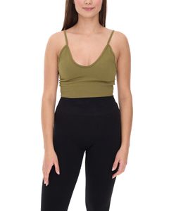 YOU DO YOU Women's Sports Bra Sports Bustier Seamless Sports Top Yoga Bra 904951 Khaki YOU DO YOU Women's Sports Bra Sports Bustier Seamless Sports Top Yoga Bra 904951 Khaki
