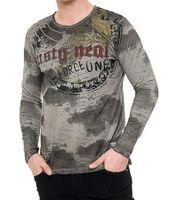 Men's Long-Sleeve Batik-Style Shirt with Urban Print R-10140 Anthracite Men's Long-Sleeve Batik-Style Shirt with Urban Print R-10140 Anthracite