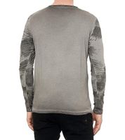 Men's Long-Sleeve Batik-Style Shirt with Urban Print R-10140 Anthracite Men's Long-Sleeve Batik-Style Shirt with Urban Print R-10140 Anthracite