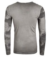 Men's Long-Sleeve Batik-Style Shirt with Urban Print R-10140 Anthracite Men's Long-Sleeve Batik-Style Shirt with Urban Print R-10140 Anthracite